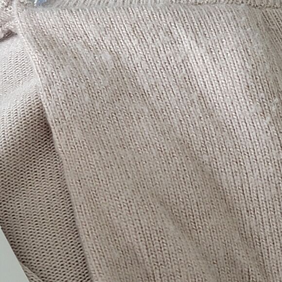 NWT MICKEY & JENNY Women Light Brown Pullover Sweater Large V Neck Made In USA - Picture 7 of 10